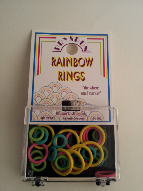 Rainbow Rings Knitting Stitch Markers