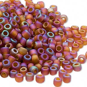Dyna-Mites Beads - # 5 - Frosted Rainbow Root Beer