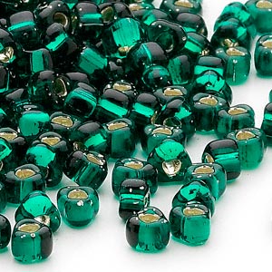 Miyuki Beads - Triangle # 5 - Silver Lined Green