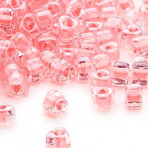 Miyuki Beads - Triangle # 5 - Salmon Clear Lined
