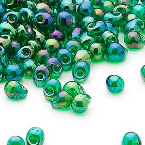 Miyuki Beads - Fringe - Rainbow Green