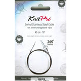 Knit Pro Thin & Flex Swivel Stainless Steel Cable