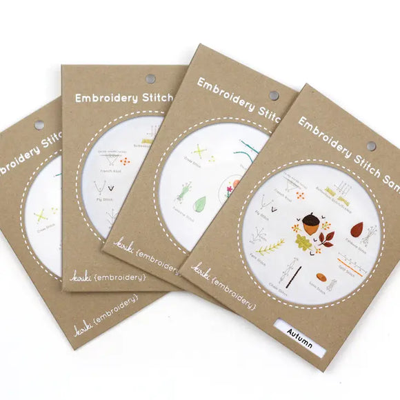 Stitch Samplers Shell Embroidery Stitch Samplers – Panbanged Knits & Fiber Shoppe