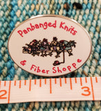 Panbanged Knits & Fiber Shoppe Logo Pin