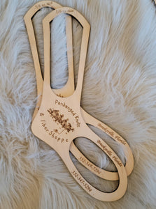 Panbanged Logo Wood Sock Blockers